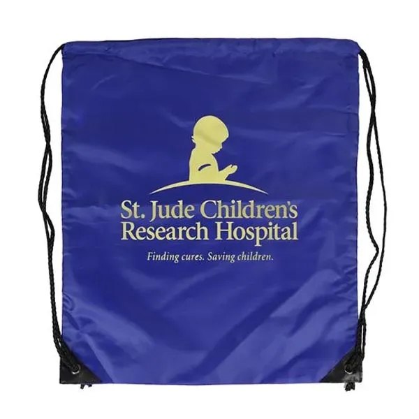 Navy Blue color option for Jumbo Polyester Drawstring Bag