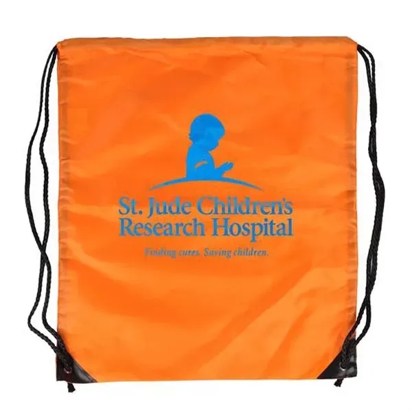 Orange color option for Jumbo Polyester Drawstring Bag