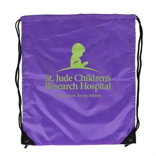 Purple color option for Jumbo Polyester Drawstring Bag