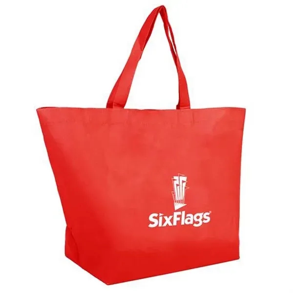 Red color option for Eco Non Woven Shopping Tote