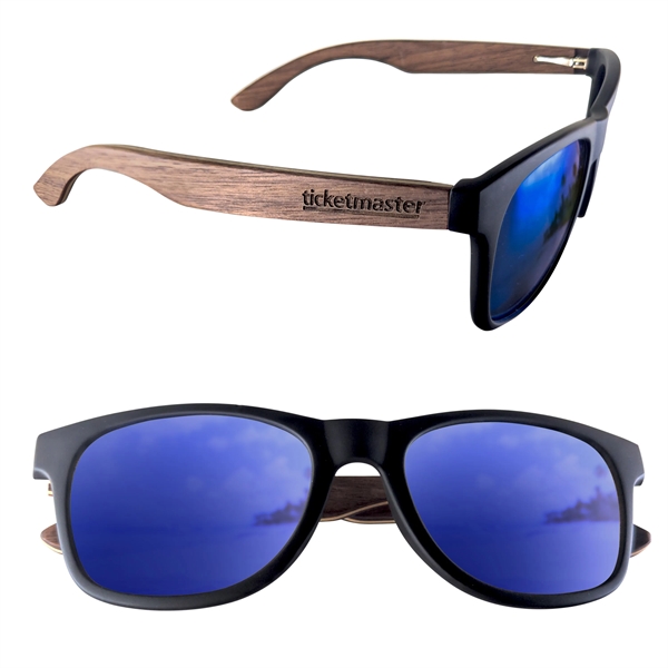 Wood color option for Polarized Or Mirror Wood Miami Sunglasses