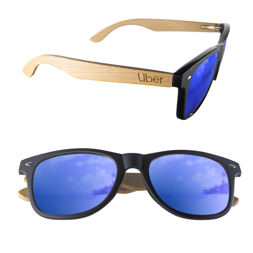 Main photo of Mirror Or Polarized Bamboo Arm Miami Sunglasses