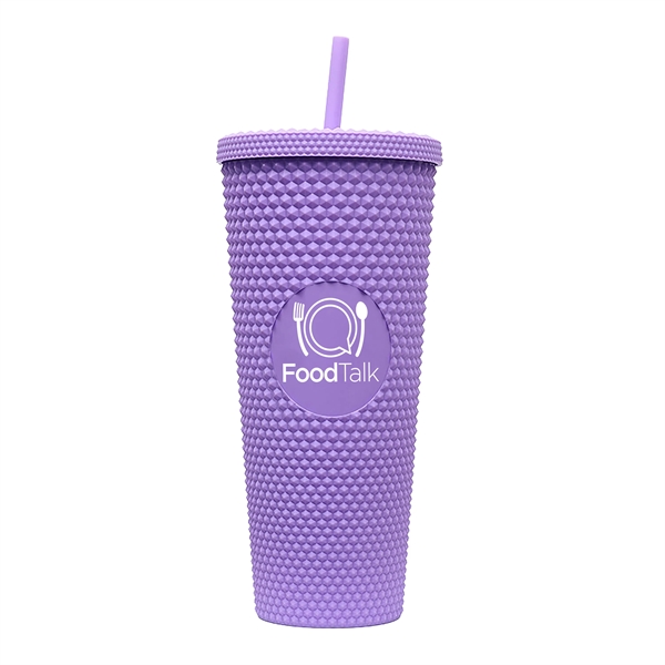 Purple color option for 24 Oz Studded Tumbler
