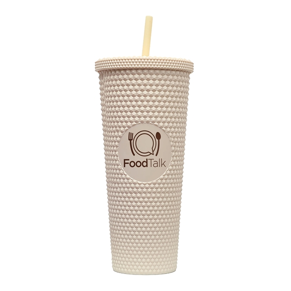 Tan color option for 24 Oz Studded Tumbler