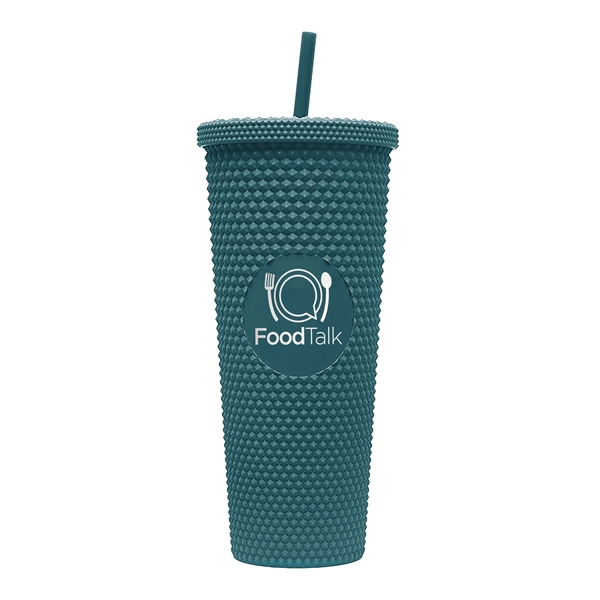 Teal color option for 24 Oz Studded Tumbler