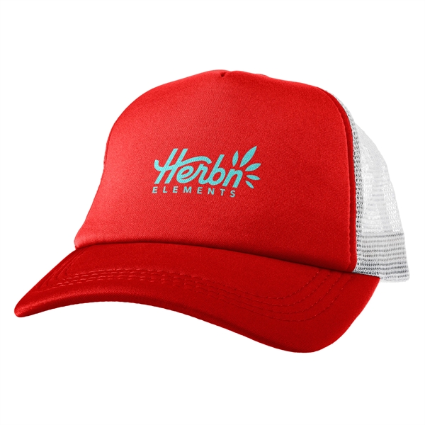 Red color option for Foam Front Trucker Hat