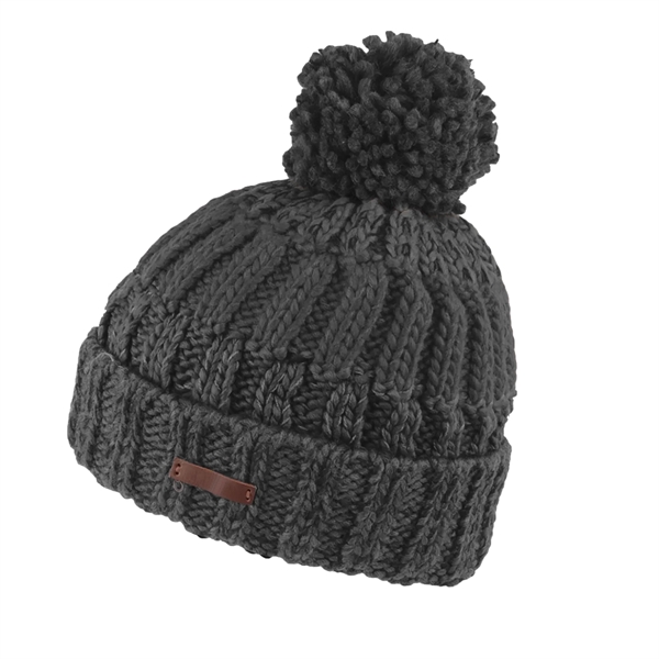 Gray color option for Colorful Pom Pom Knitted Beanies