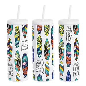 Photo of 20oz Slim Rubberized Tumbler With Spill Reduction Straw