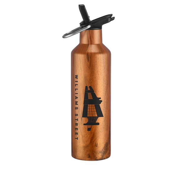 Wood color option for 20 Oz. Double Wall Stainless Steel Bottle