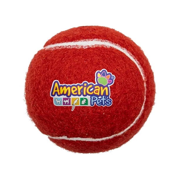 Red color option for Pet Fetch Toy Tennis Ball