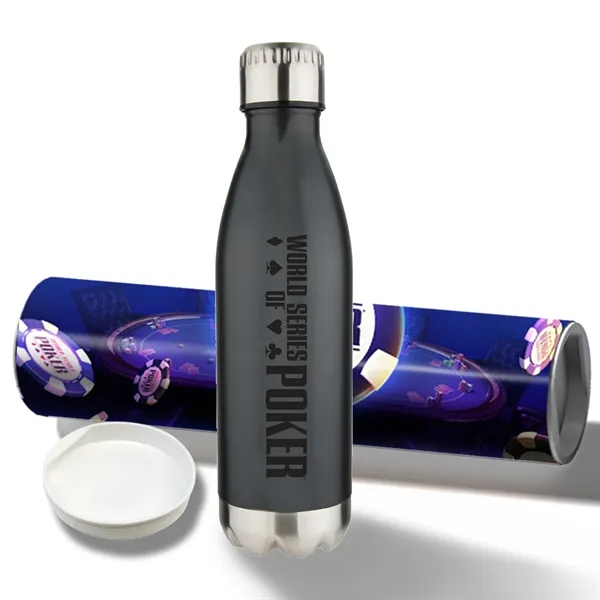 Black color option for 17 Oz Stainless Steel Cola Bottle With Shipping Tube