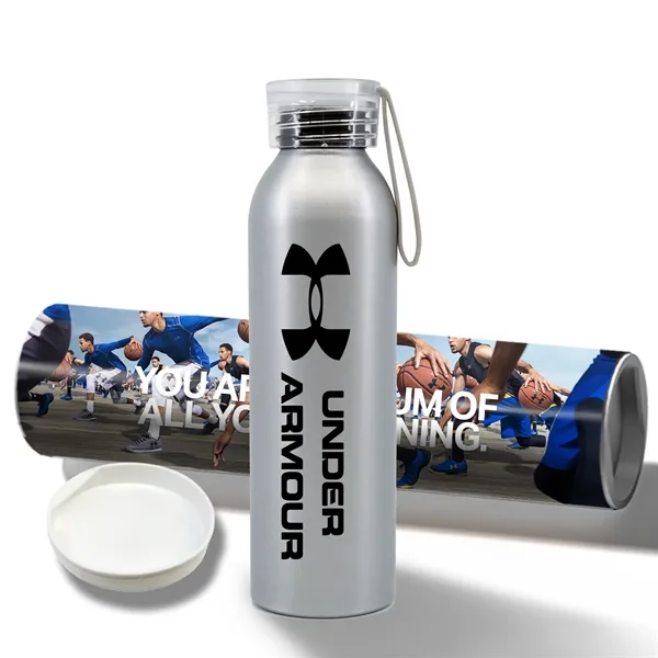 Silver color option for 20 Oz Aluminum Bottle With Shipping Tube
