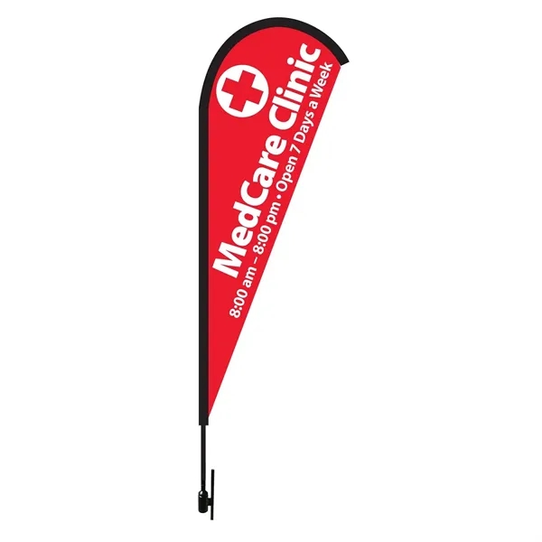 Full Color color option for 11 Ft. Tear Drop Flag Kit Single Side