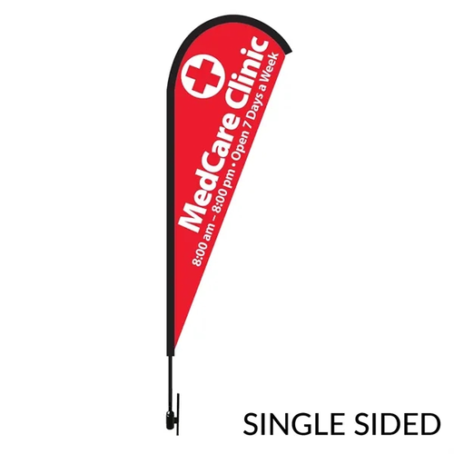 Main photo of 8 Ft. Tear Drop Flag Kit / Single Side