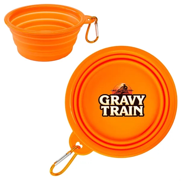 Orange color option for Pack A Pet Bowl Full Color