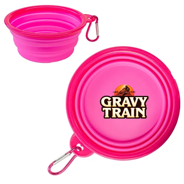 Pink color option for Pack A Pet Bowl Full Color