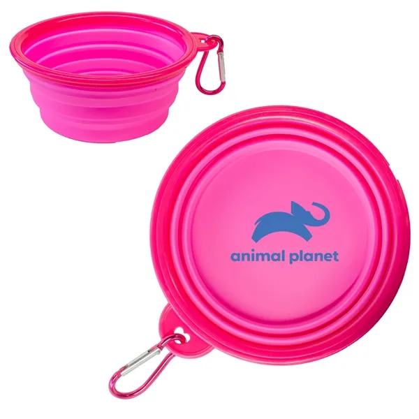 Pink color option for Pack A Pet Bowl