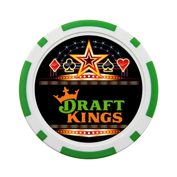 Green 348C color option for Casino Poker Chips