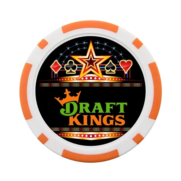 Orange 164C color option for Casino Poker Chips