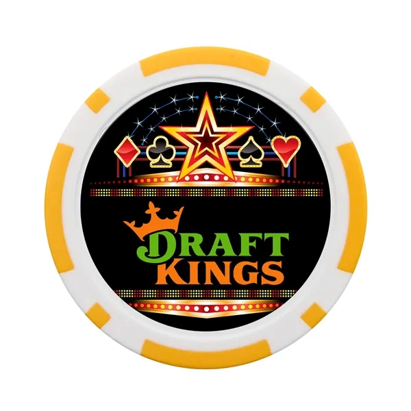 Yellow 123C color option for Casino Poker Chips