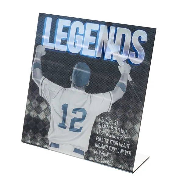 Multi Color color option for 5 D Heat Bend Counter Sign 8.75" X 9"