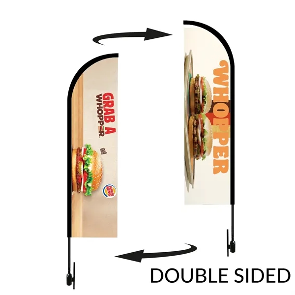 Full Color color option for Bow Flag 15 Ft. Height Carbon Fiber Kit   Double Sided