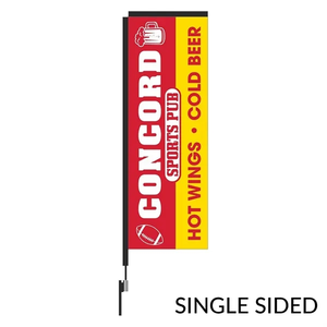 Photo of Rectangular Flag 10 Ft. Height Carbon Fiber Kit Single Sided