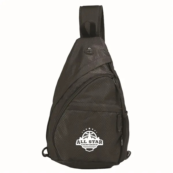 Black color option for Rpet Essentials Dual Crossbody/Sling Bag W/ Adjustable Strap