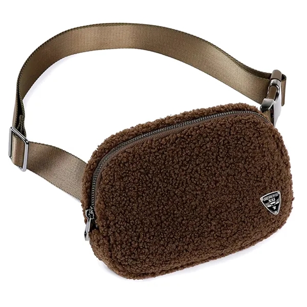 Brown color option for Sherpa Cross Body Belt Bag / Fanny Pack
