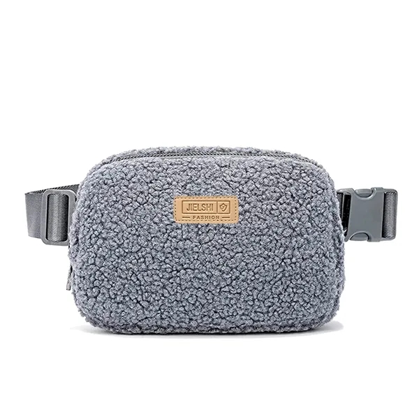 Gray color option for Sherpa Cross Body Belt Bag / Fanny Pack