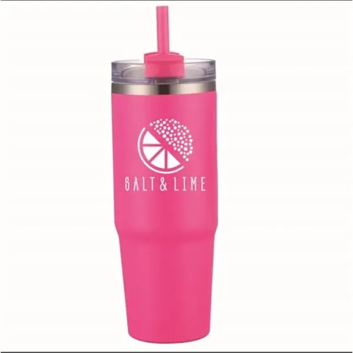Main photo of 30 Oz Double Wall Tumbler With Handle And Straw