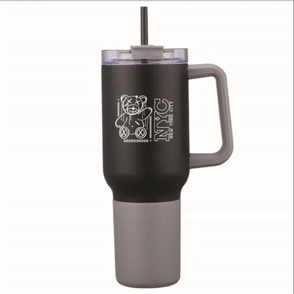 Black color option for 3 In 1 Stainless Steel 20 Oz Tumbler And Cooler With Handle