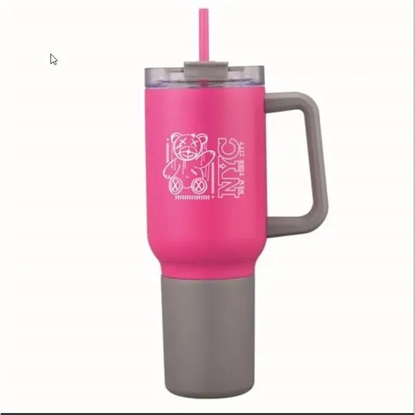 Magenta C color option for 3 In 1 Stainless Steel 20 Oz Tumbler And Cooler With Handle