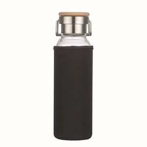 Photo of 20 Oz Glass Water Bottle With Neoprene Protective Sleeve