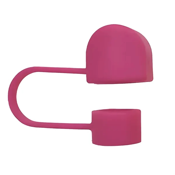 Dark Pink color option for Pvc Charm Straw Toppers