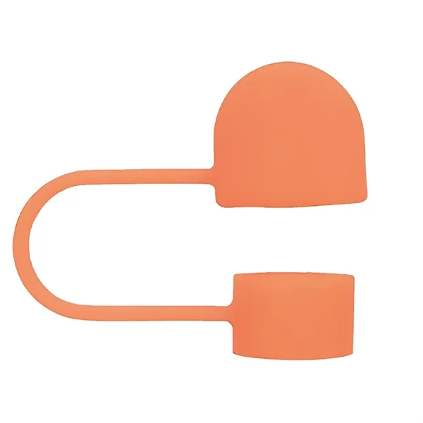 Orange color option for Pvc Charm Straw Toppers