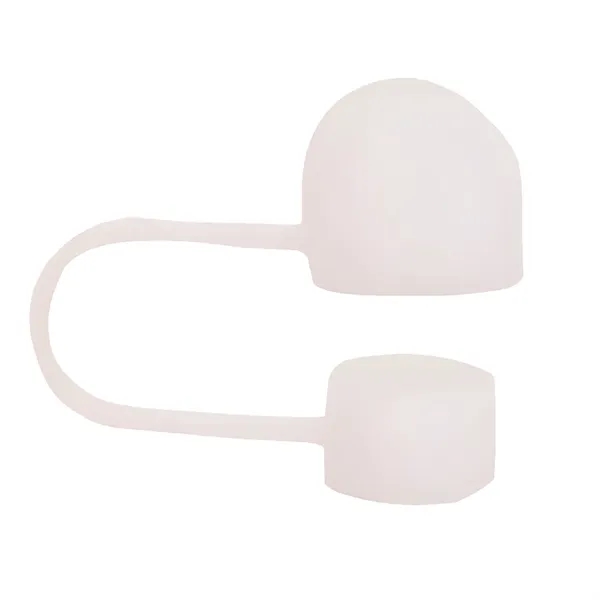 White color option for Pvc Charm Straw Toppers