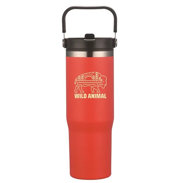 Red color option for 30 Oz Double Wall Tumbler With Carrier