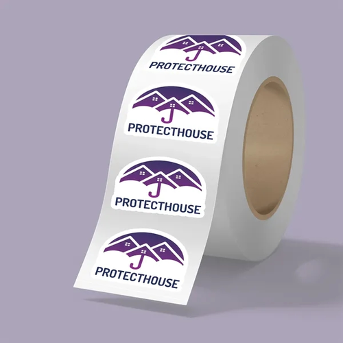 Main photo of 3" X 2" Bopp Stickers On Roll   3.5mil