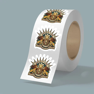 Photo of 3" X 3" Bopp Stickers On Roll   3.5mil