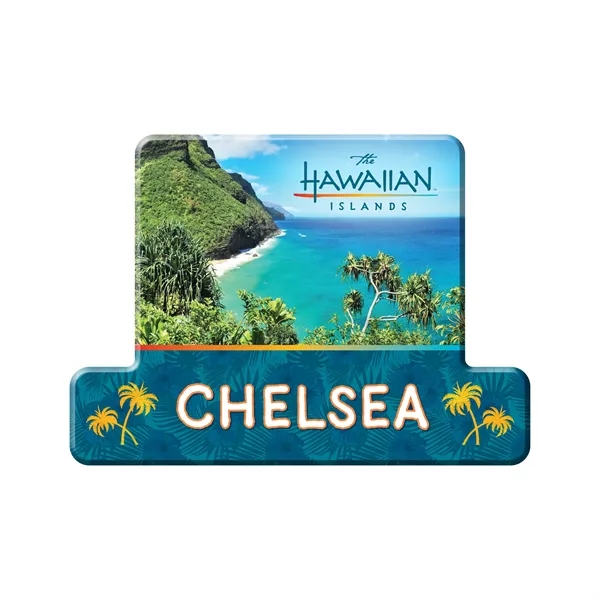 Multi Color color option for 3.5" X 2.5" Geometric Name Badge