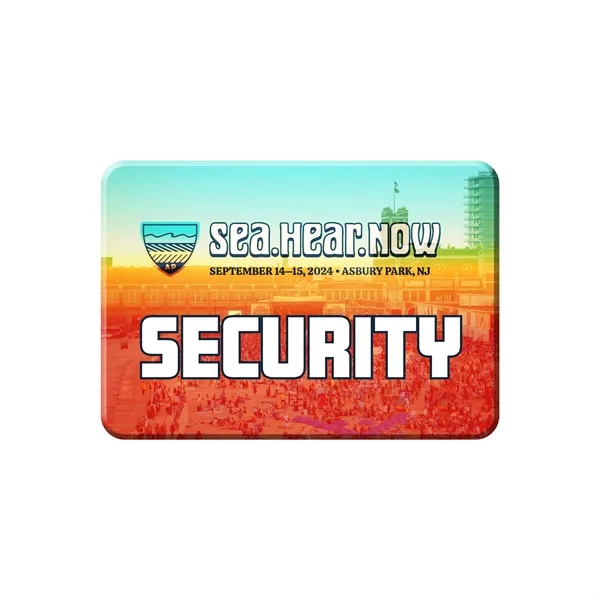 Multi Color color option for 2.5" X 1.75" Rectangle Name Badge