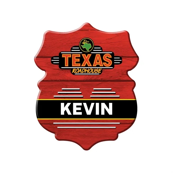 Multi Color color option for 2.1" X 1.8" Shield Name Badge