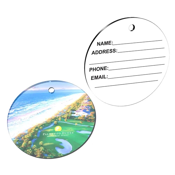 Multi Color color option for Round 1/8" Acrylic Bag Tag