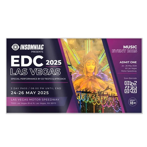 Main photo of Commemorative Ticket 1/8" Acrylic