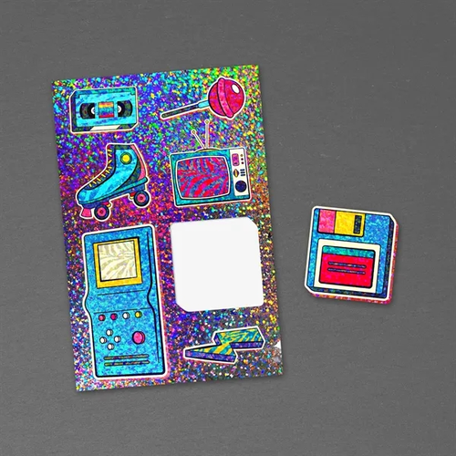Main photo of 4" X 6" Glitter Sticker Sheet