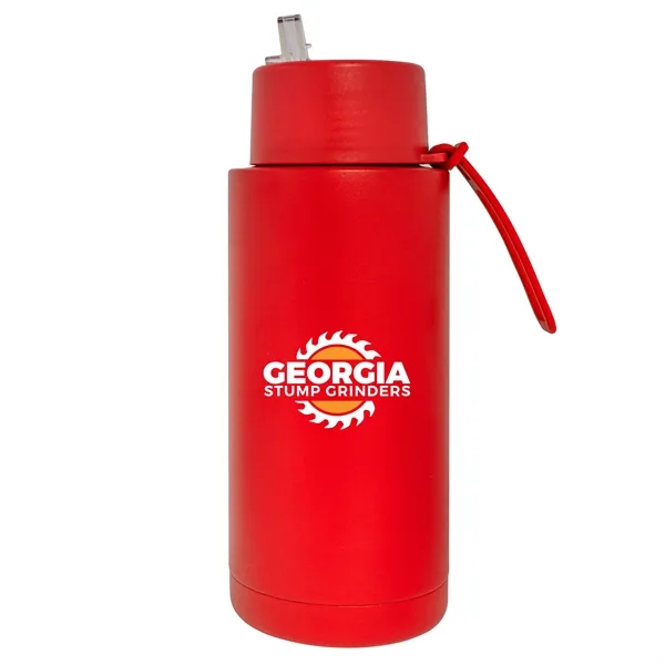 Red 186C color option for 32 Oz. Double Walled Stainless Steel Bottle