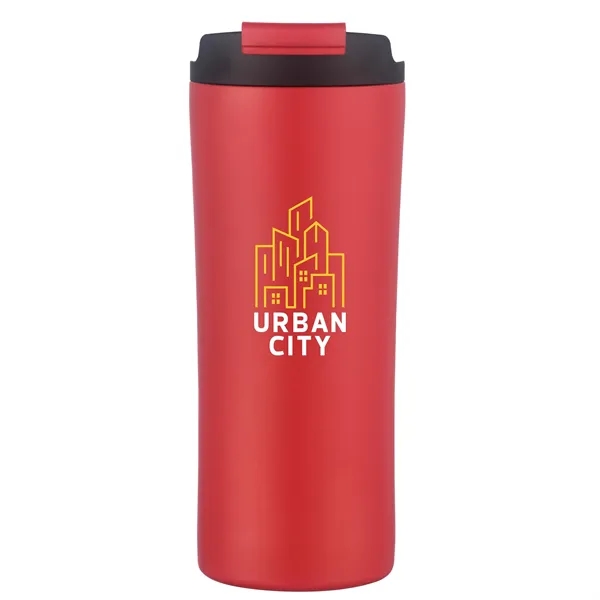 Red 186C color option for 20 Oz. Dual Lid Tumbler With Straw