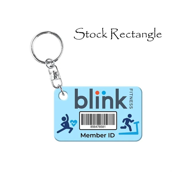 Multi Color color option for Rectangle Keychain