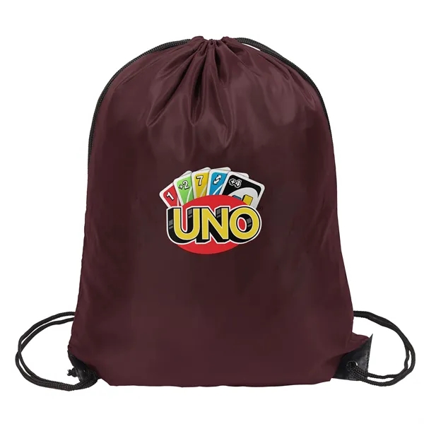 Maroon color option for Polyester Drawstring Bag